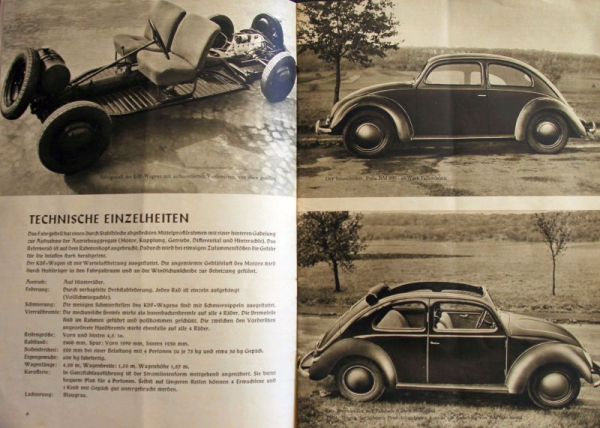 Volkswagen KdF Modelprogram 1939 "Mein KdF-Wagen" Carbrochure (8167)